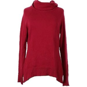 Athleta red sweater, large L